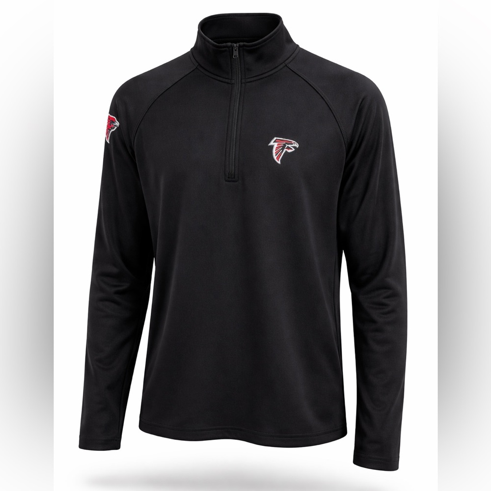 Atlanta Falcons 60th Anniversary Black Quarter Zip Performance Pullover XL